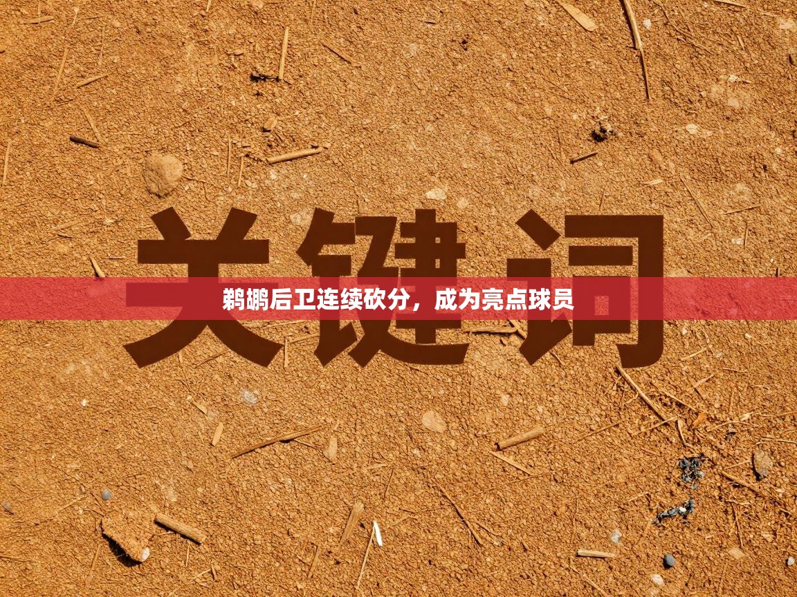 鹈鹕后卫连续砍分，成为亮点球员  第2张